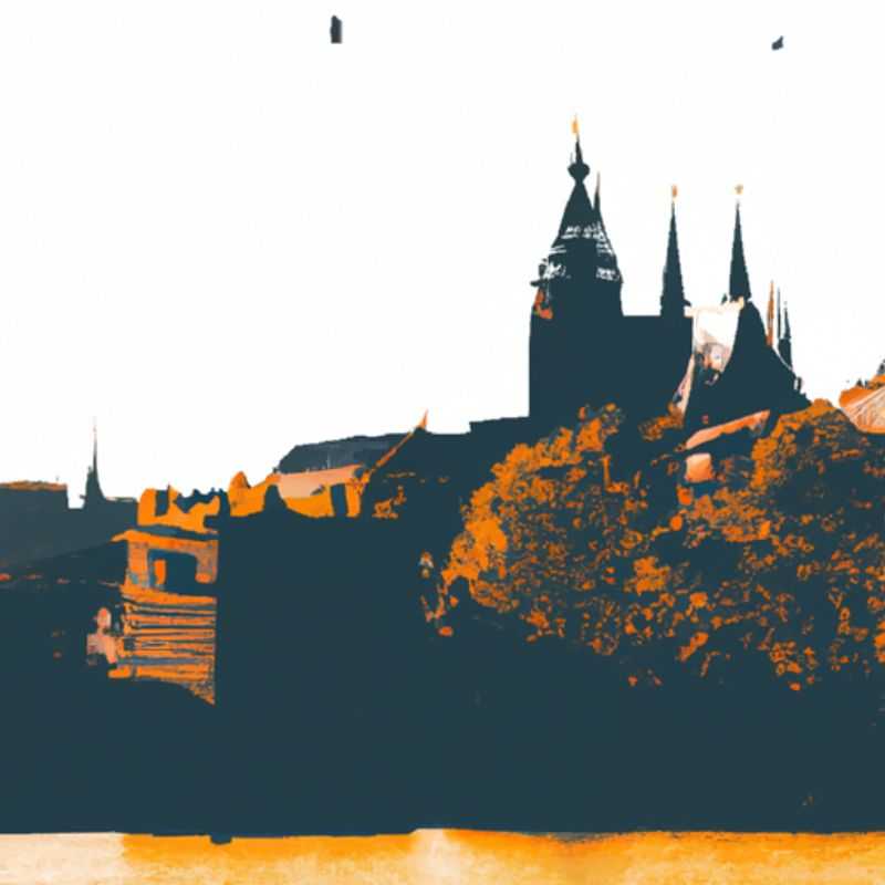 Une voyageuse solitaire flânant dans les rues pavées de Prague, en République tchèque, sous les couleurs chatoyantes de l'automne, profitant de son escapade de 24 heures dans cette ville envoûtante.