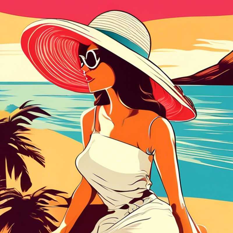 Un chapeau de soleil de luxe à larges bords, parfait pour une touche d'élégance et de protection contre le soleil.