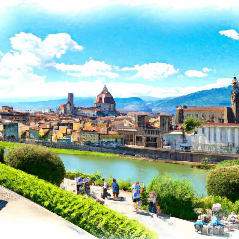 Un rêve hivernal : traverser le Ponte Vecchio enneigé à Florence