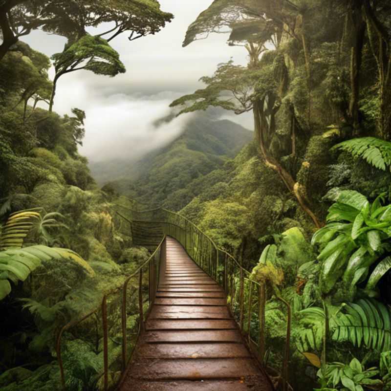 Three couples, united by a love for wellness and adventure, soak in the breathtaking views of the lush green canopy of Monteverde, Costa Rica. A glimpse into their 5-day spring retreat, filled with nature's invigorating energy.