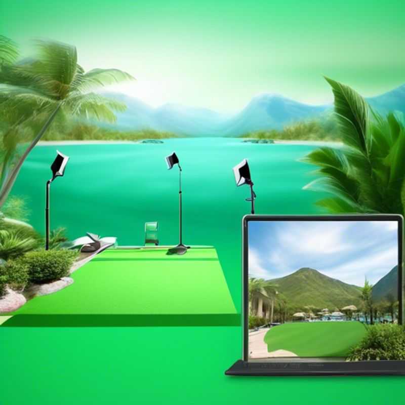 Un écran vert portable pour des appels vidéo professionnels, idéal pour remplacer l'arrière-plan et créer des contenus visuellement attrayants.