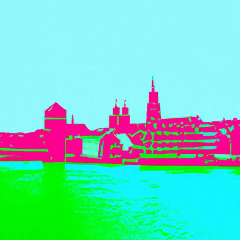A solitary traveler basking in the vibrant ambiance of Basel, Switzerland, during a 3-day summer sojourn, surrounded by the city's iconic architecture and bustling streets.