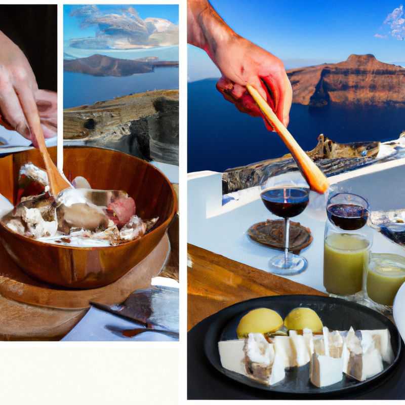 Cours de cuisine grecque traditionnelle à Santorin, Grèce, pendant l'hiver