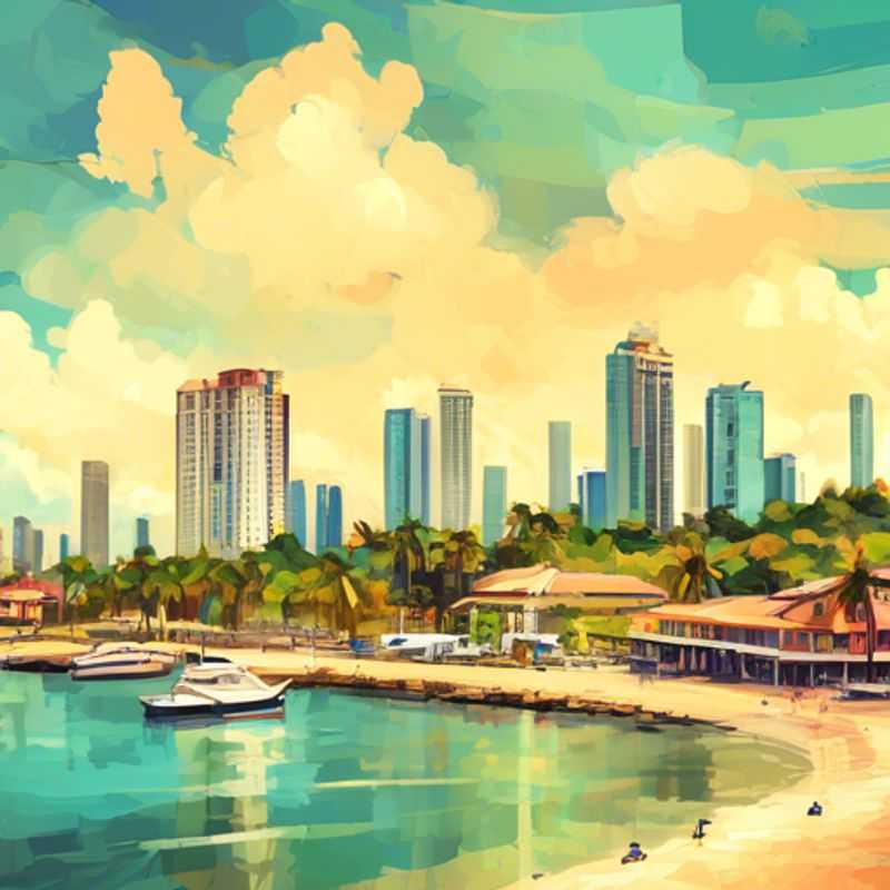 Une famille d'explorateurs culturels profite d'une vue imprenable sur la ville de Panama, au Panama, durant leurs deux semaines d'aventure estivale.