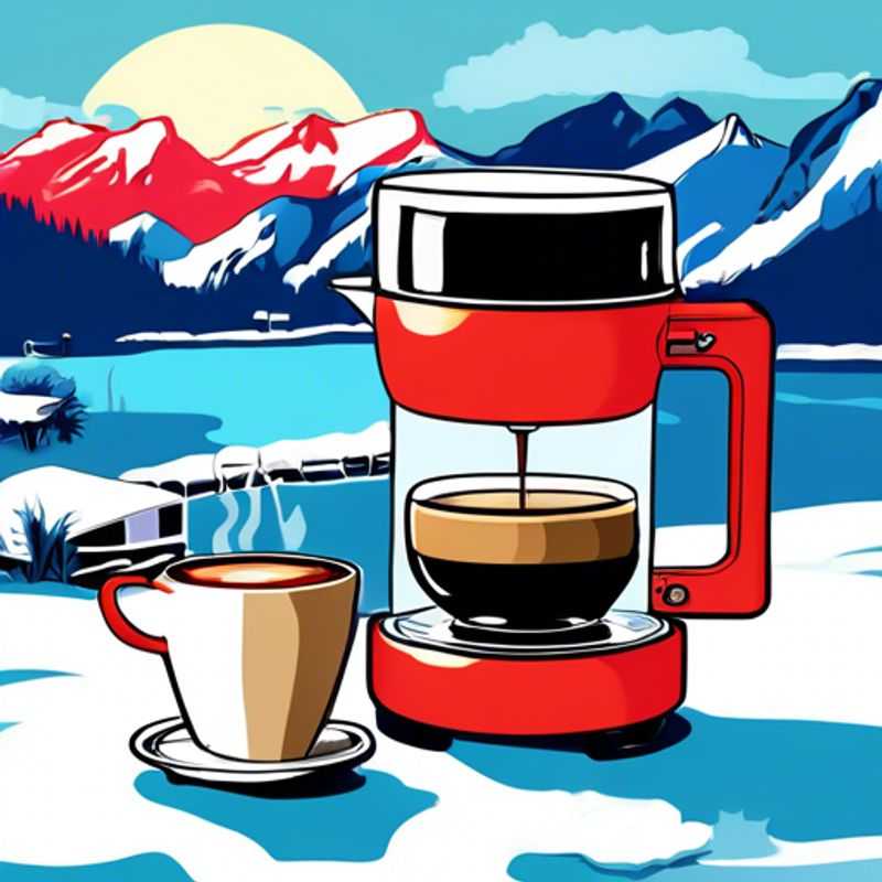 Une cafetière portable, idéale pour déguster un café frais lors de vos aventures en plein air.