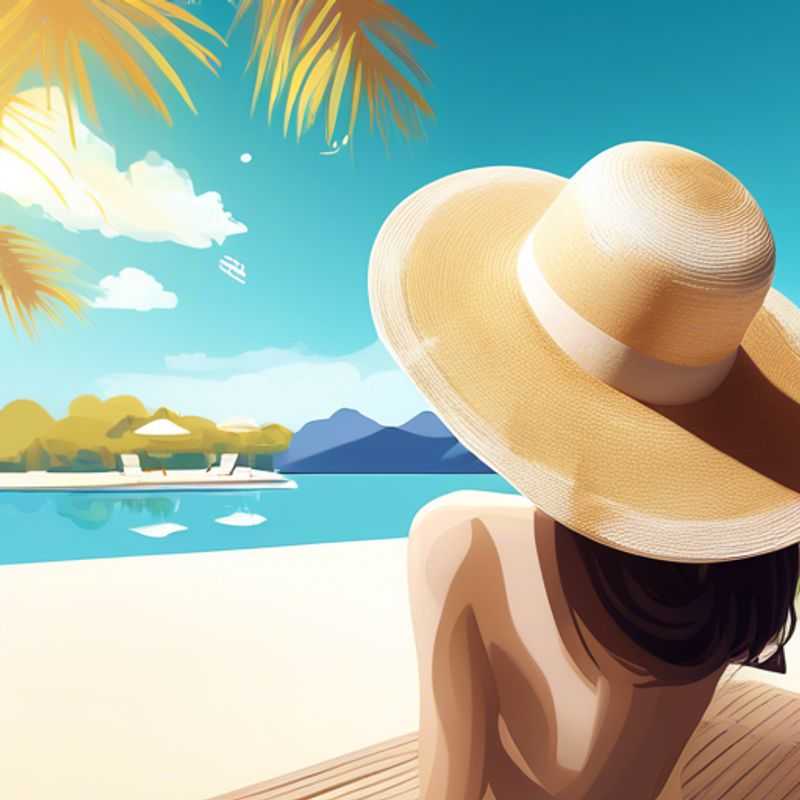 Un chapeau de soleil luxueux à larges bords, parfait pour une protection élégante contre le soleil.