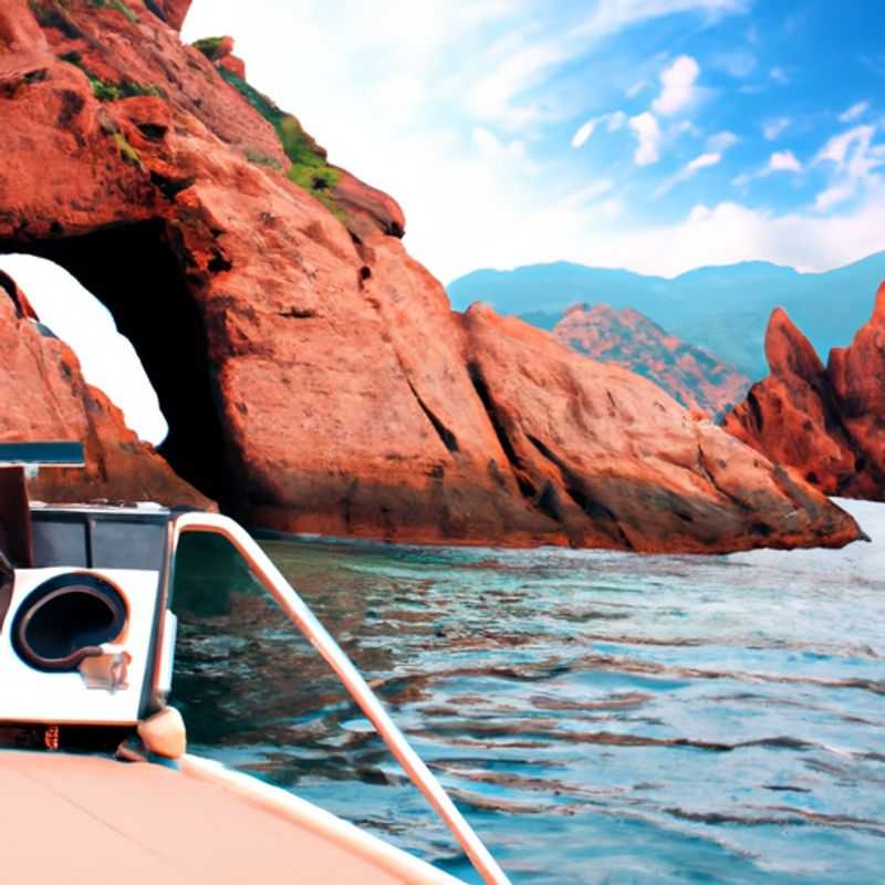 Deux couples profitant de la beauté à couper le souffle de la Réserve naturelle de Scandola, un joyau naturel classé au patrimoine mondial de l'UNESCO, sur l'île de Beauté, la Corse, lors de leur escapade printanière de 3 semaines.