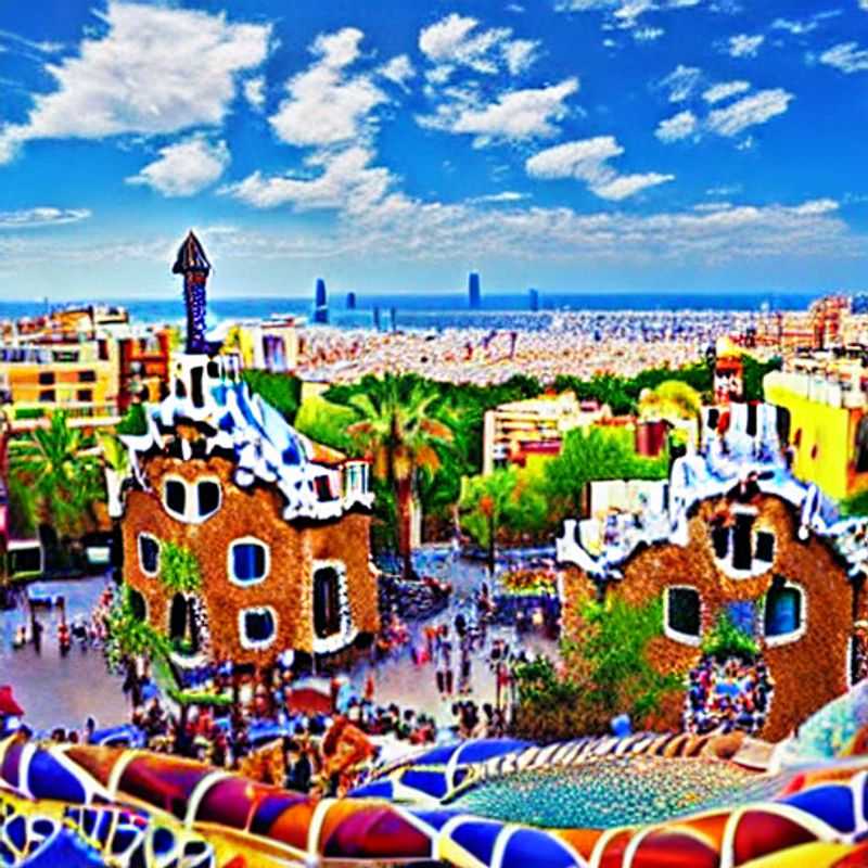 Barcelone ensoleillée au printemps : des amis profitent de la plage et de l'ambiance vibrante de la ville.