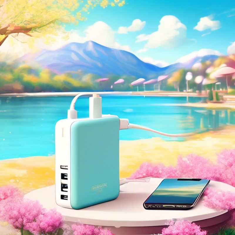 Une batterie externe portable pour recharger vos appareils électroniques, idéale pour les voyages et les sorties.