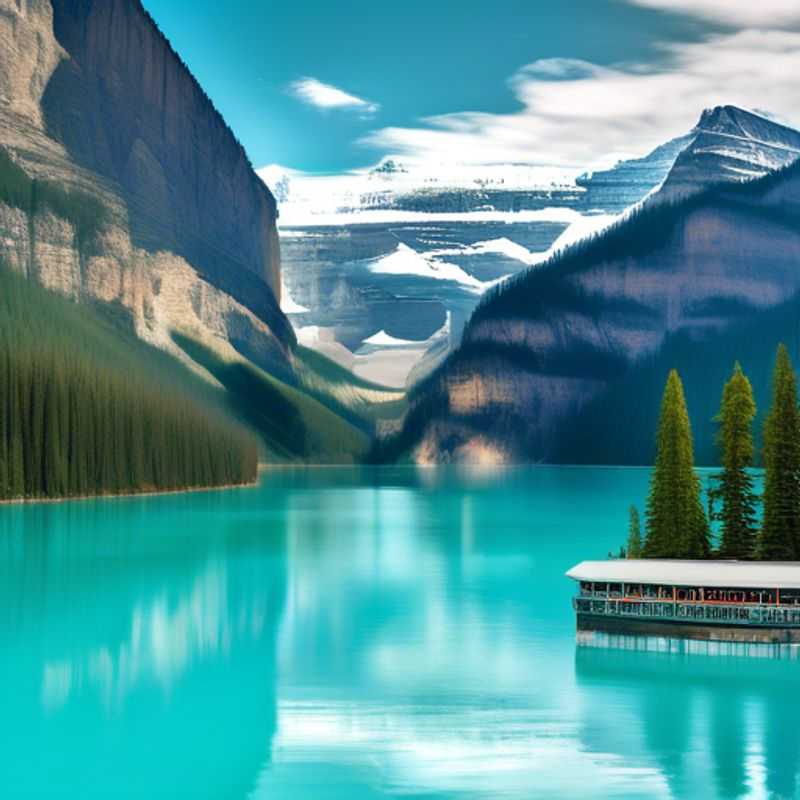 A family of four, the Social Media Traveler, captures the breathtaking panorama of Banff National Park, Canada, bathed in golden sunlight, as they embark on a 24-hour adventure filled with family fun and Insta-worthy moments.
