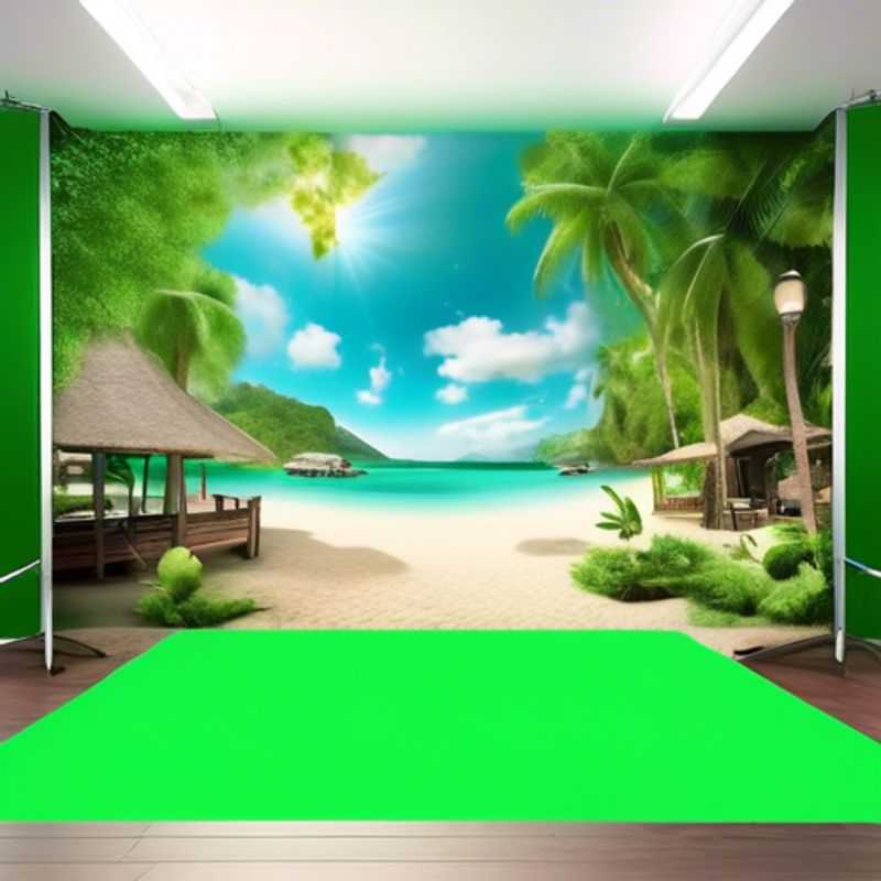 Un écran vert portable pour des appels vidéo, offrant des possibilités infinies de fonds virtuels pour vos réunions et vos appels vidéo.