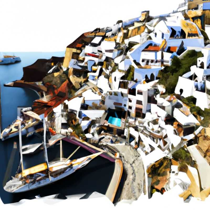 Visite de la plage de Kamari à Santorin en été et en automne