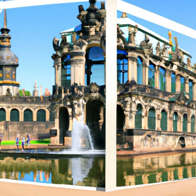 A couple strolls hand-in-hand amidst the vibrant tapestry of Dresden's Old Town in spring, marveling at the architectural grandeur of the Frauenkirche, a testament to the city's resilience and renewal.