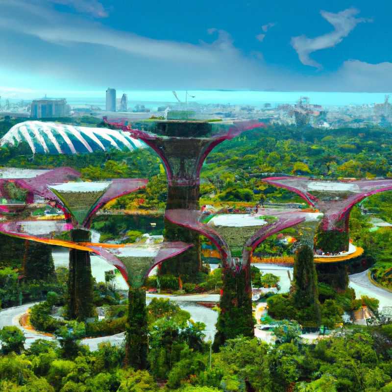 Jardins de la Baie de Singapour : un oasis d'été extraordinaire