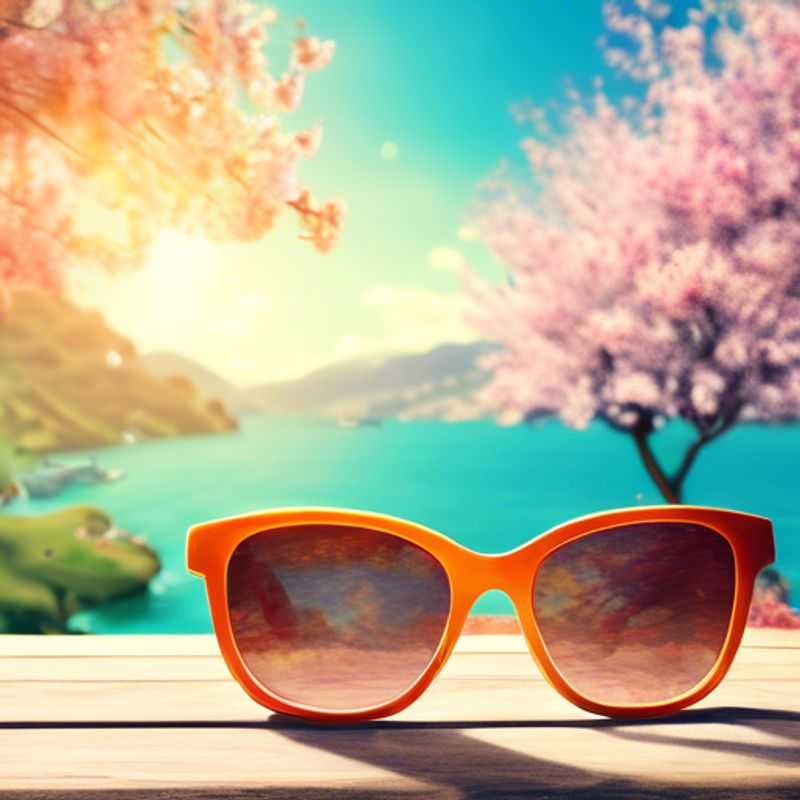 A close-up shot of a stylish pair of sunglasses, showcasing the intricate details and quality craftsmanship that make a great pair.