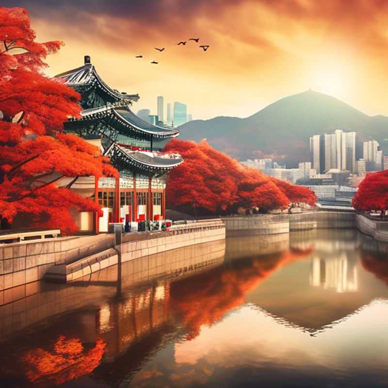 A solo traveler soaking in the vibrant energy of Seoul, South Korea.