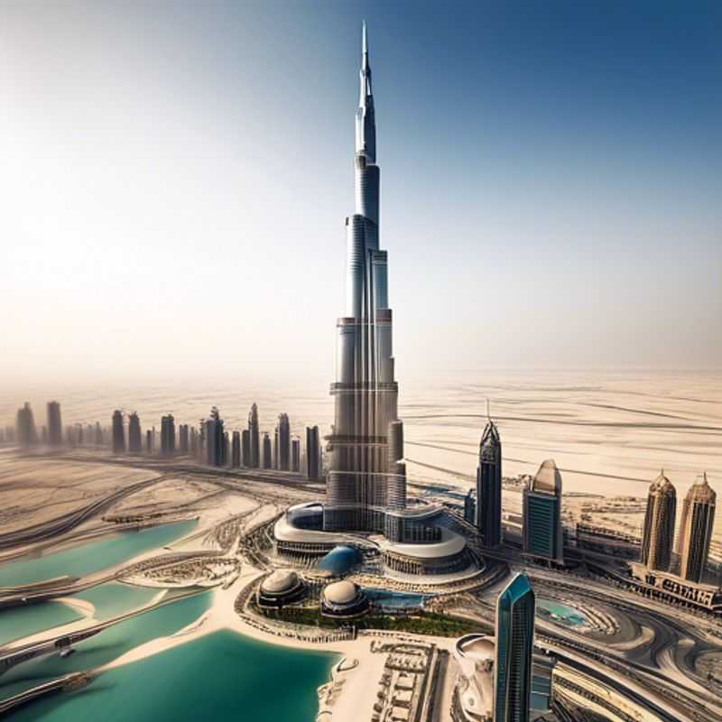 Un voyageur bien-être solitaire profitant du soleil printanier dans le paysage futuriste de Dubaï, Emirats Arabes Unis, pendant un voyage de deux semaines.