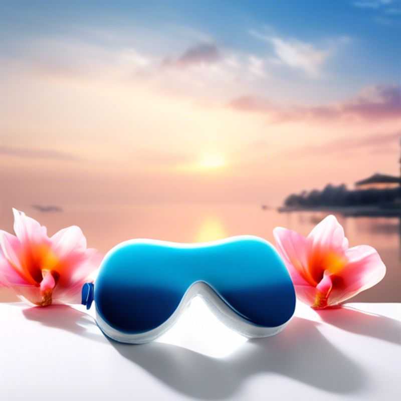 A close-up shot of a plush eye mask and a pair of soft earplugs, essential tools for achieving a blissful night's sleep.