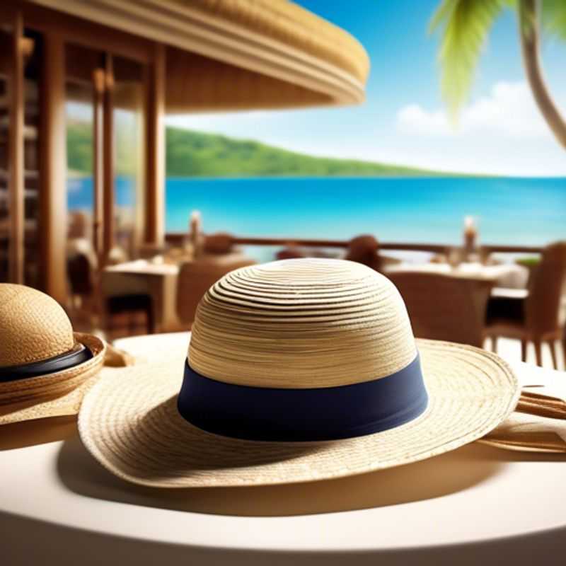Un chapeau de soleil de luxe ou un chapeau à large bord élégant, prêt à protéger du soleil et à ajouter une touche de sophistication à votre look.