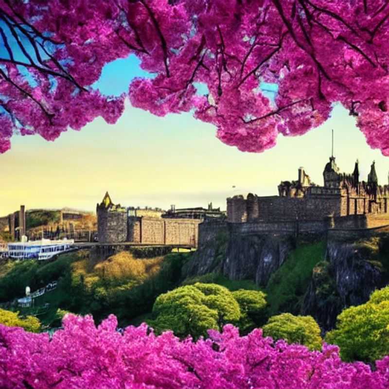 Édimbourg au printemps : une vue pittoresque de la ville, idéale pour une escapade de printemps.