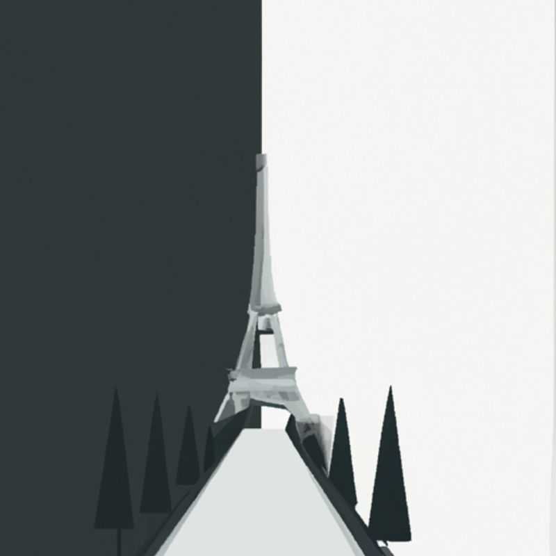 Deux couples profitant de la beauté éthérée de la Tour Eiffel enneigée, un phare de romance au cœur de Paris, France, lors de leur escapade hivernale de trois semaines.