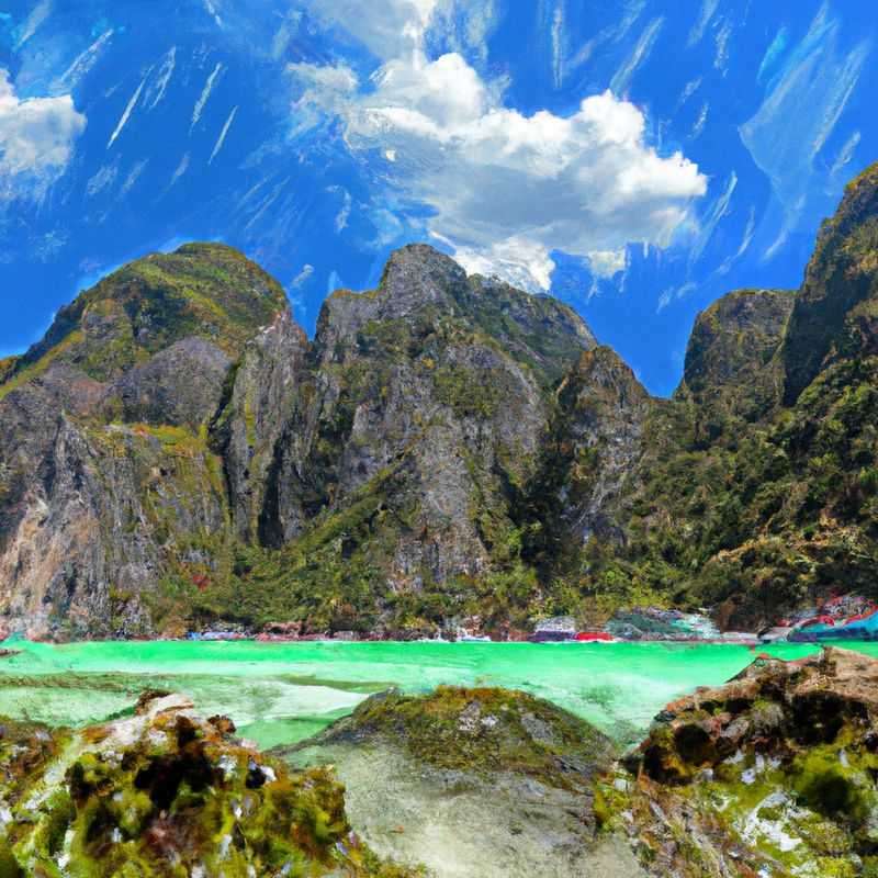 Venez découvrir la magnifique plage de Maya Bay à Ko Phi Phi, en Thaïlande, au printemps