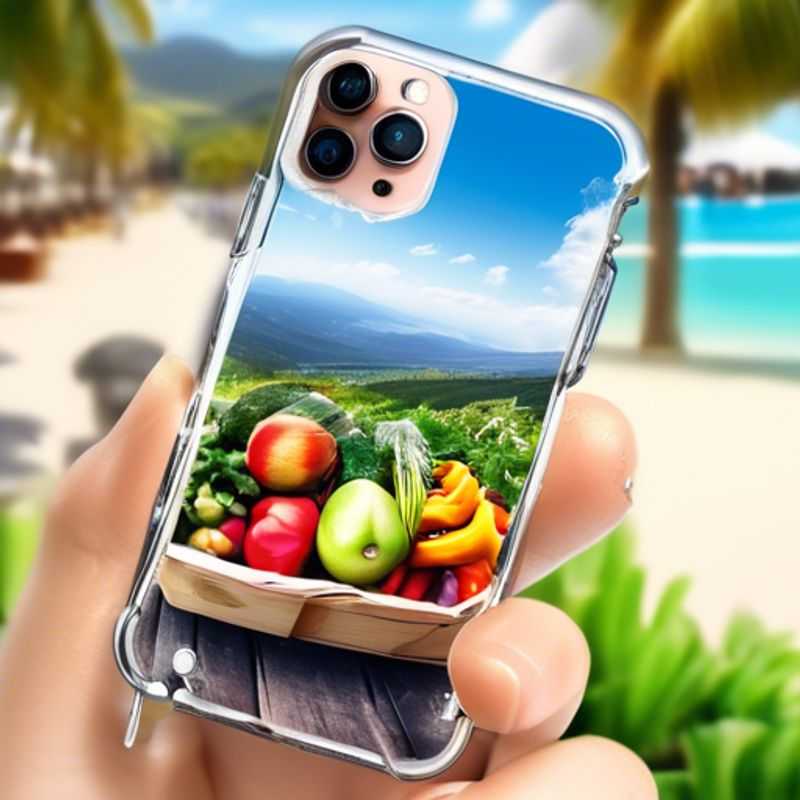 A close-up shot of a sleek, waterproof phone case, highlighting its protective features and ensuring your smartphone stays safe and dry during adventures.
