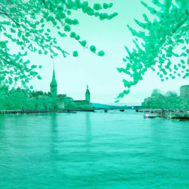 A family with children marvels at the picturesque beauty of Lake Zurich, its crystal-clear waters reflecting the vibrant colors of spring, as they embark on their 2-week adventure in Zurich, Switzerland.