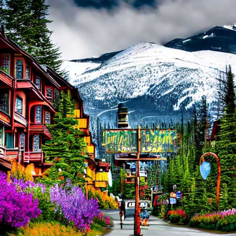 Whistler au printemps : des pentes enneigées, un ciel bleu azur, et l'ambiance festive des vacances de printemps.